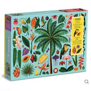 Galison Tropics 1000 Piece Puzzle with Shaped Pieces